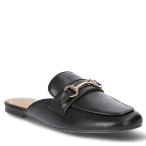 Time and Tru Women's Horsebit Slip-on Mules